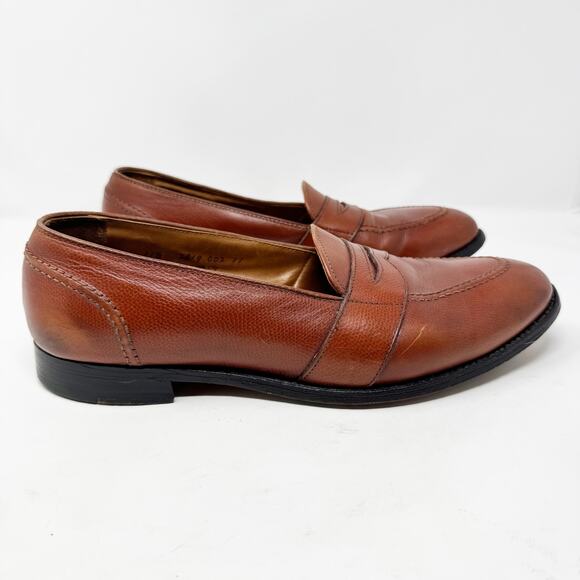 Alden 6849 Brown Full Strap Penny Loafers Men 11.5 B/D Made USA main image 9